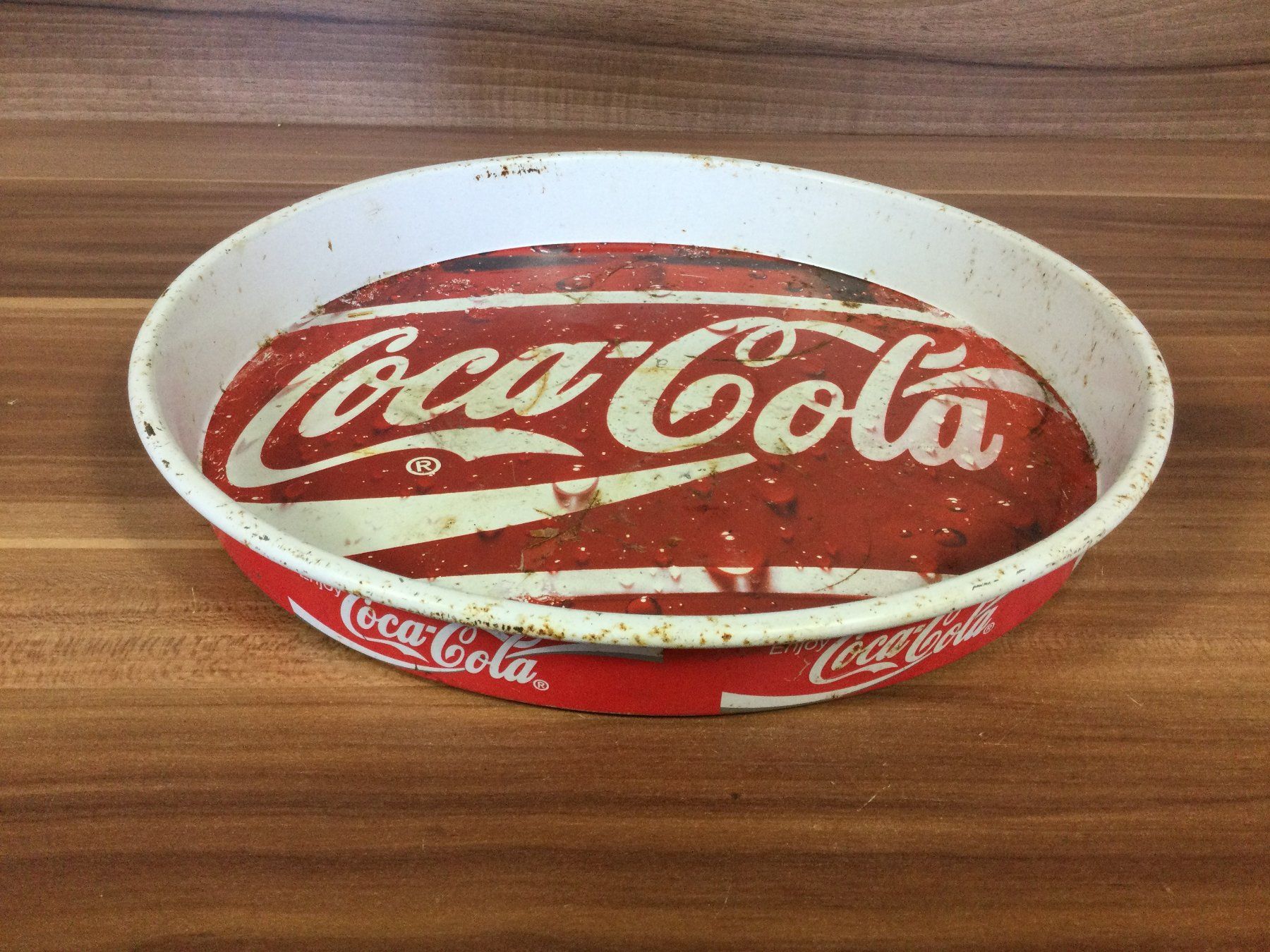 Coca-Cola Insegne: Altes gebrauchtes Coca -Cola Service Tablett – Usato da Wangen SZ venduto da kuriosum12 1