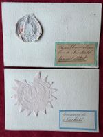 NEUCHÂTEL - CANTON & COMMUNE 2X Cachets - 19ème S. - Ø 50mm