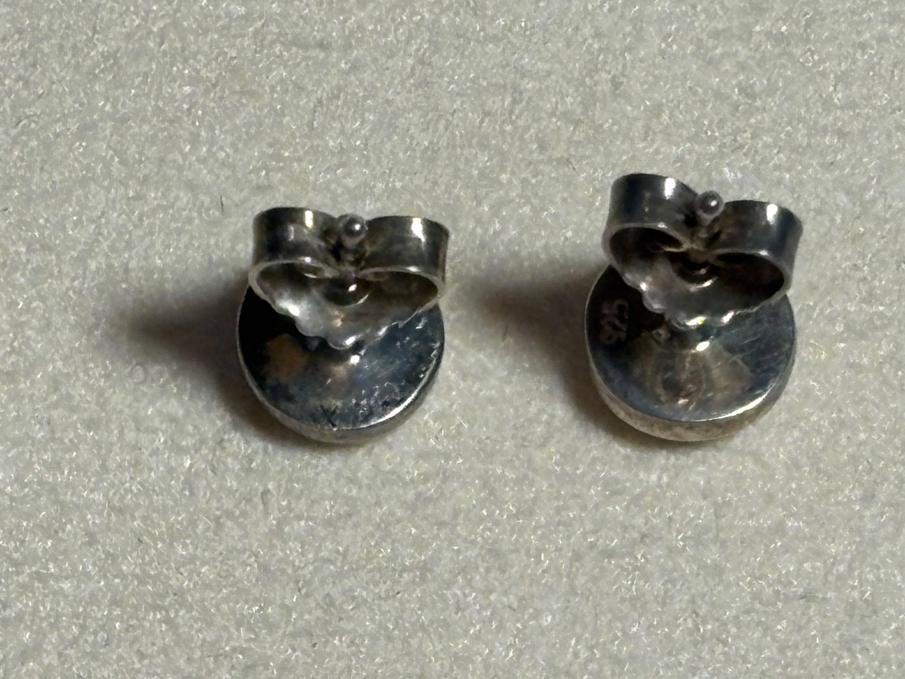 Boucles d'oreille: 1 Paar silber Ohrstecker 925 mit Opalen – D'occasion à St. Peterzell par verena40