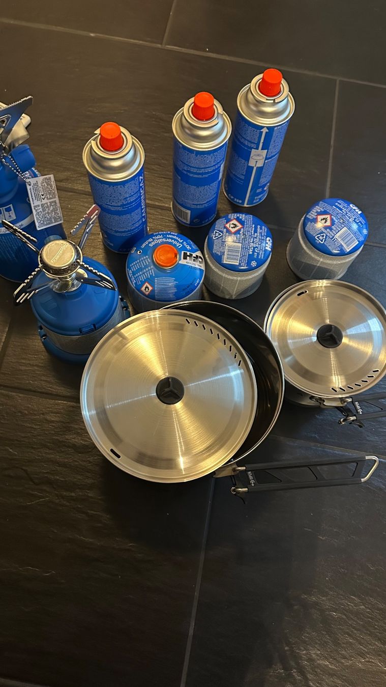 Cucine complete: Camping Gas Kocher + Zubehör – Usato da Reidermoos venduto da Sada13 3