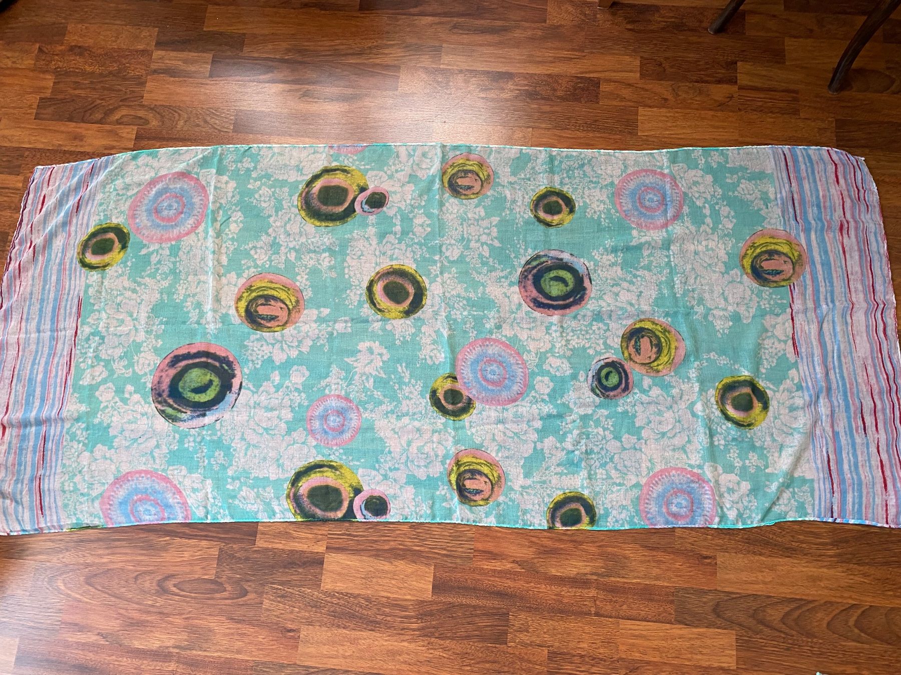Foulard & Sciarpe: Leichter Sommer-Schal, türkis-bunt – Usato da Stadel b. Niederglatt venduto da sandart 2