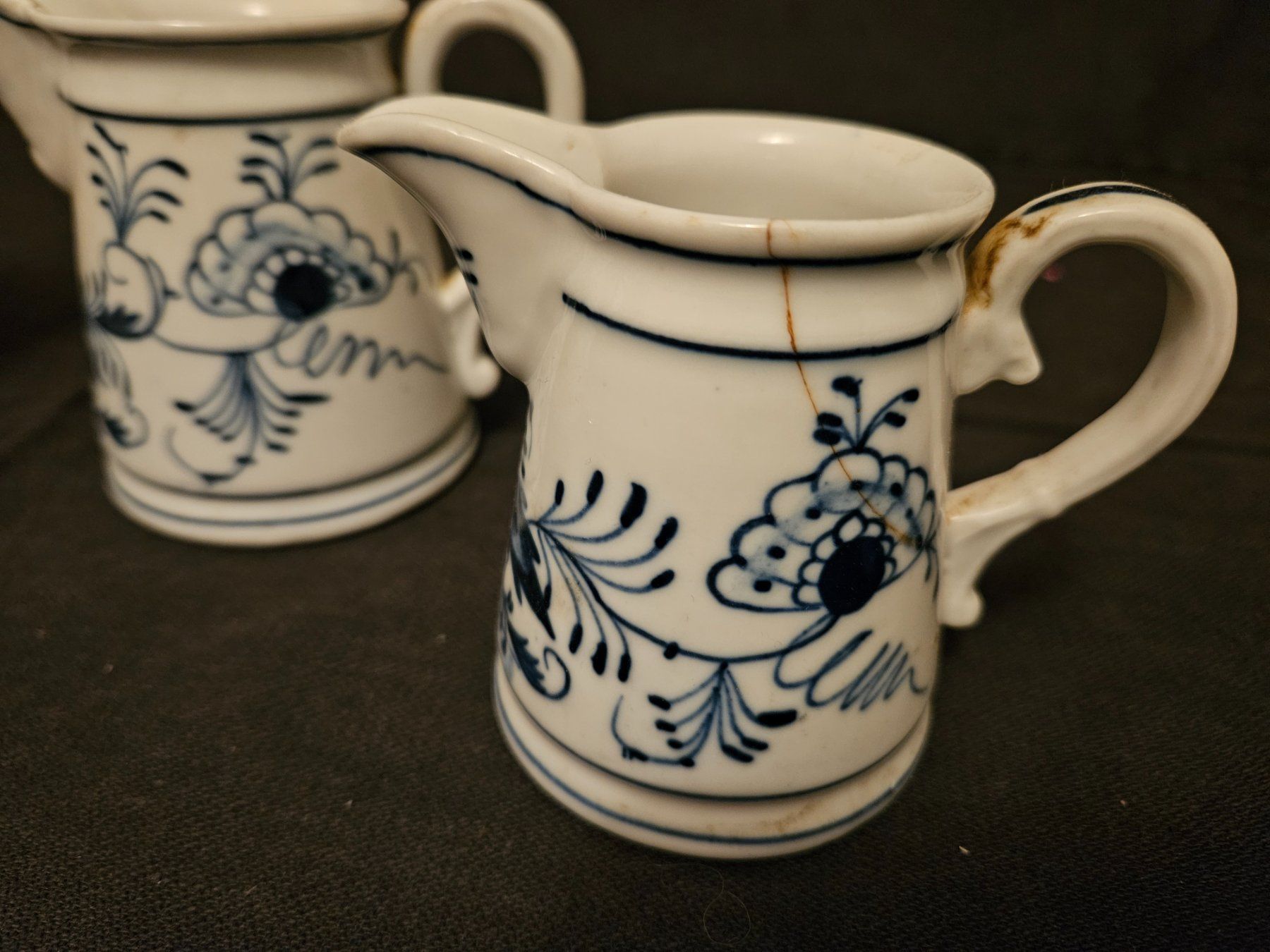 Set di piatti: Vintage Kännchen Set, blau-weiss – Usato da Basel venduto da Domjansk 4