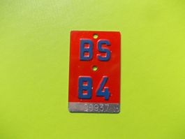 Velonummer / Fahrradnummer BS 84