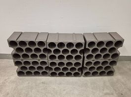 4x Flaschenregal Casavino aus Styropor, schwarz