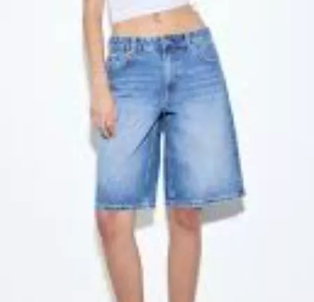 Stradivarius Baggy Jeans Bermudas / Jorts Gr. 38 neuwertig!
