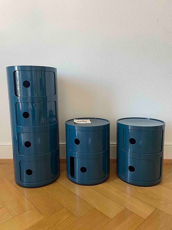 Kartell Commodes: Kartell Componibili 4er en bleu – D'occasion à Vevey par sae_x6fg