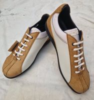BALLY GOLF SCHÜRSCHUHE NEU GR.38 BRAUN WEISS