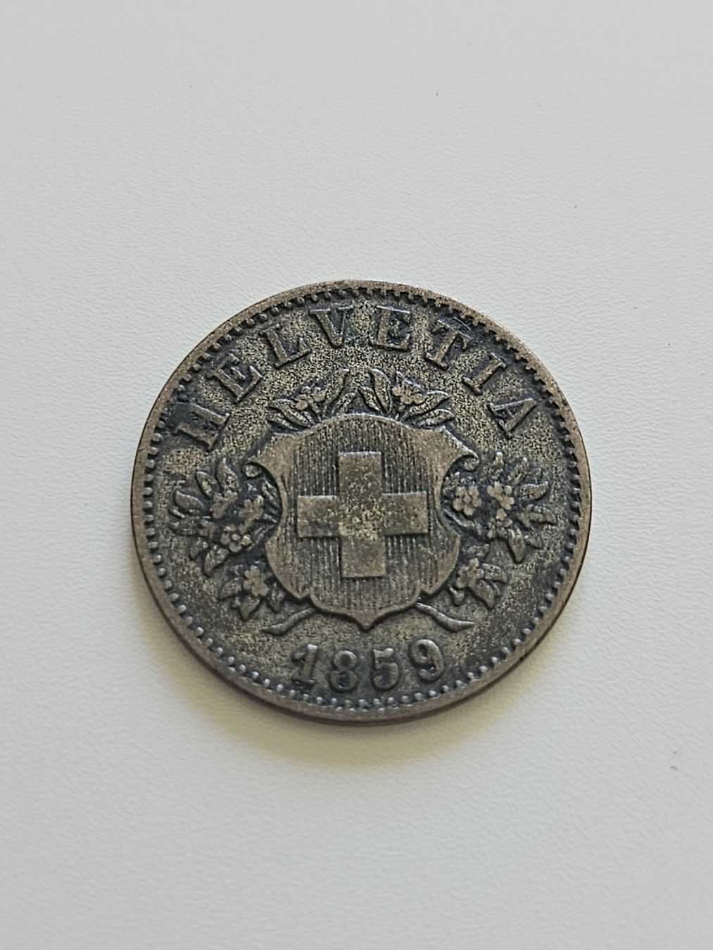 Tutti le monete: 20 Rappen 1859 – Usato da Pfäffikon ZH venduto da Melibol
