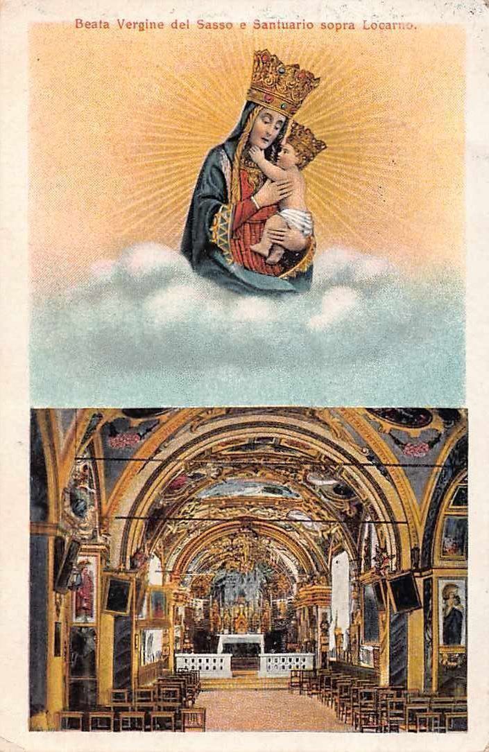 Cartoline postali: MADONNA del SASSO – Usato da Winterthur venduto da SchatzchischtliWinti