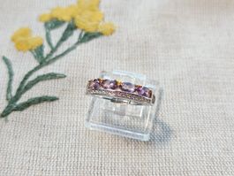 NEW - S925 Amethyst Ring (Adjustable)