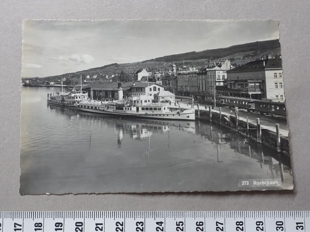 Rorschach, 1915, Hafen, Schiff, Raddampfer, Bahn, Bahnhof | Kaufen auf ...