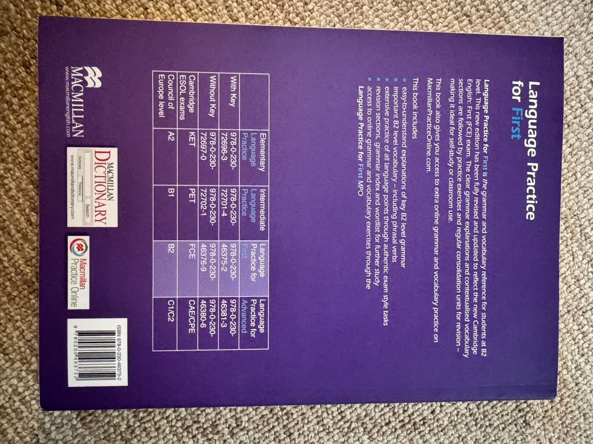 Livres: Language Practice for First Michael Vince Buch 5. Auflage – D'occasion à Roggwil BE par doao 1