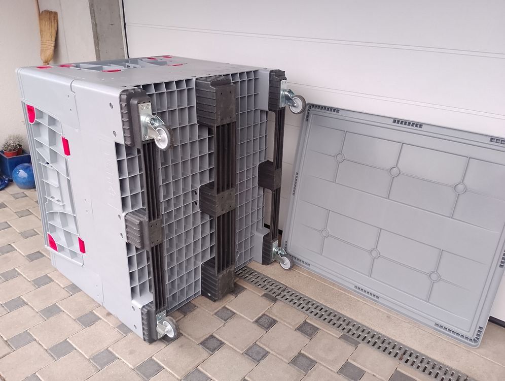 Contenitori & Simili: Klappbare Big Box mit 4 Eingriffsklappen – Usato da Unterentfelden venduto da Pppower 3