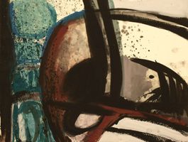Romeny Edlef  Gouache auf Arches 1966