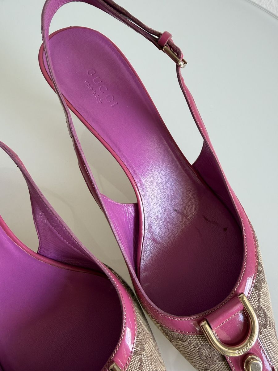 Gucci Chaussures femmes: Slingback monogramme Gucci vintage – D'occasion à Cressier FR par Kvito4ka 2