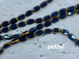 Glasperlen mit Goldrand - DIY, Schmuck, Handarbeit, Kreativ