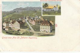AK  Gruss aus Neu St. Johann Toggenburg  Litho um 1900