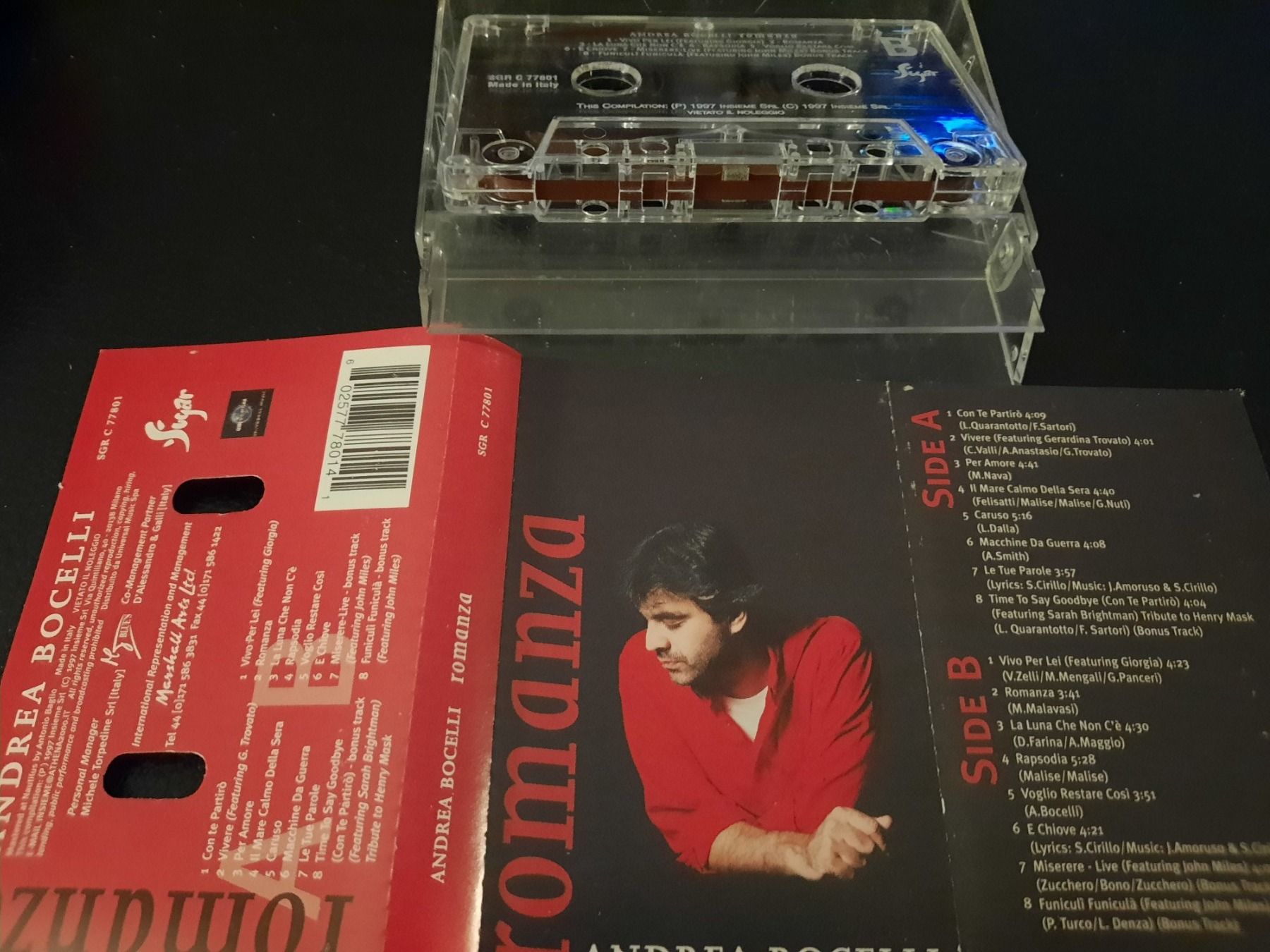 Musicassette: MC Romanza Andrea Bocelli – Usato da Biasca venduto da Old_6blh 2