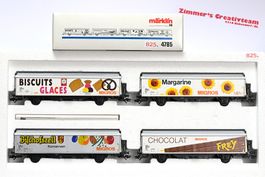 4 Märklin SBB / Migros Güterwagen, WS, OVP 4785