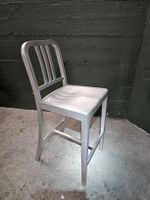 lot 4 chaises de bar alu brossé 