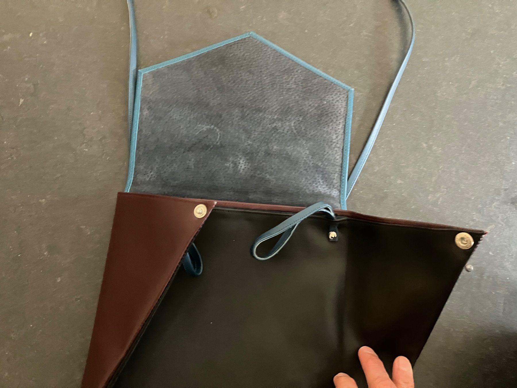 Borse da donna: Hester van Eeghen Amsterdam Designer-Ledertasche geometrisch – Usato da Zürich venduto da Idbiw 6