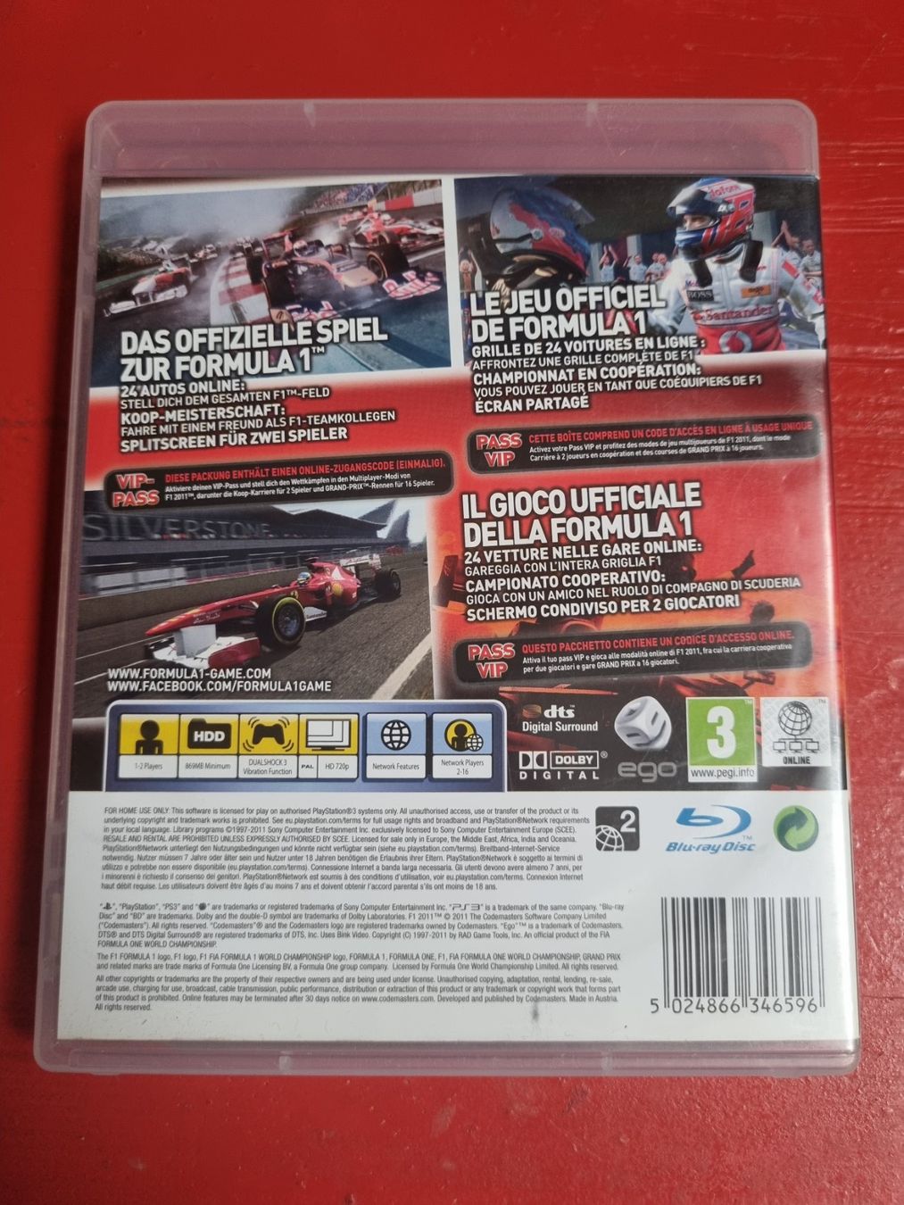 Sony Jeux: Formula 1 2011 PS3 – D'occasion à Pollegio par Isaiaaaa96 1