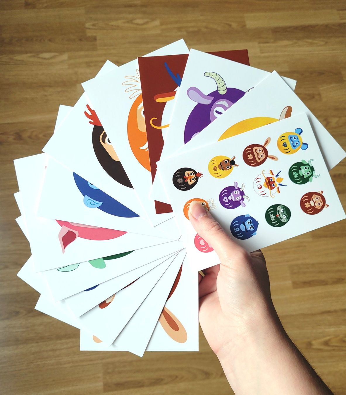 Cartoline postali: Postcard Set Daruma Zodiac Collection / 13 postcards – Nuovo (secondo la descrizione) da Bellinzona venduto da SFdesign