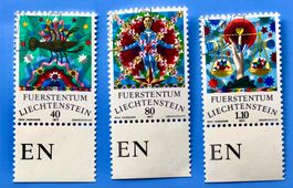 Briefmarken aus Liechtenstein Sternbilder gestempelt
