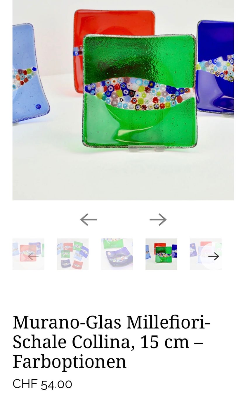 Murano Ciotole: Murano Schale Millefiori 140/140 – Usato da Männedorf venduto da Maru83 2