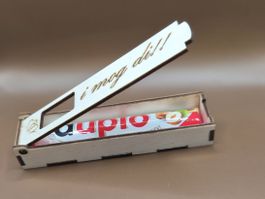 Holz-Geschenkbox für Duplo Riegel – Liebevolle Geschenkidee