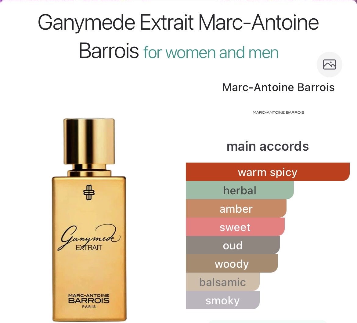Profumi & Eau de Toilette: EXDP GANYMEDE M.-A. Barrois – Nuovo (secondo la descrizione) da Genève venduto da StaceyH 1
