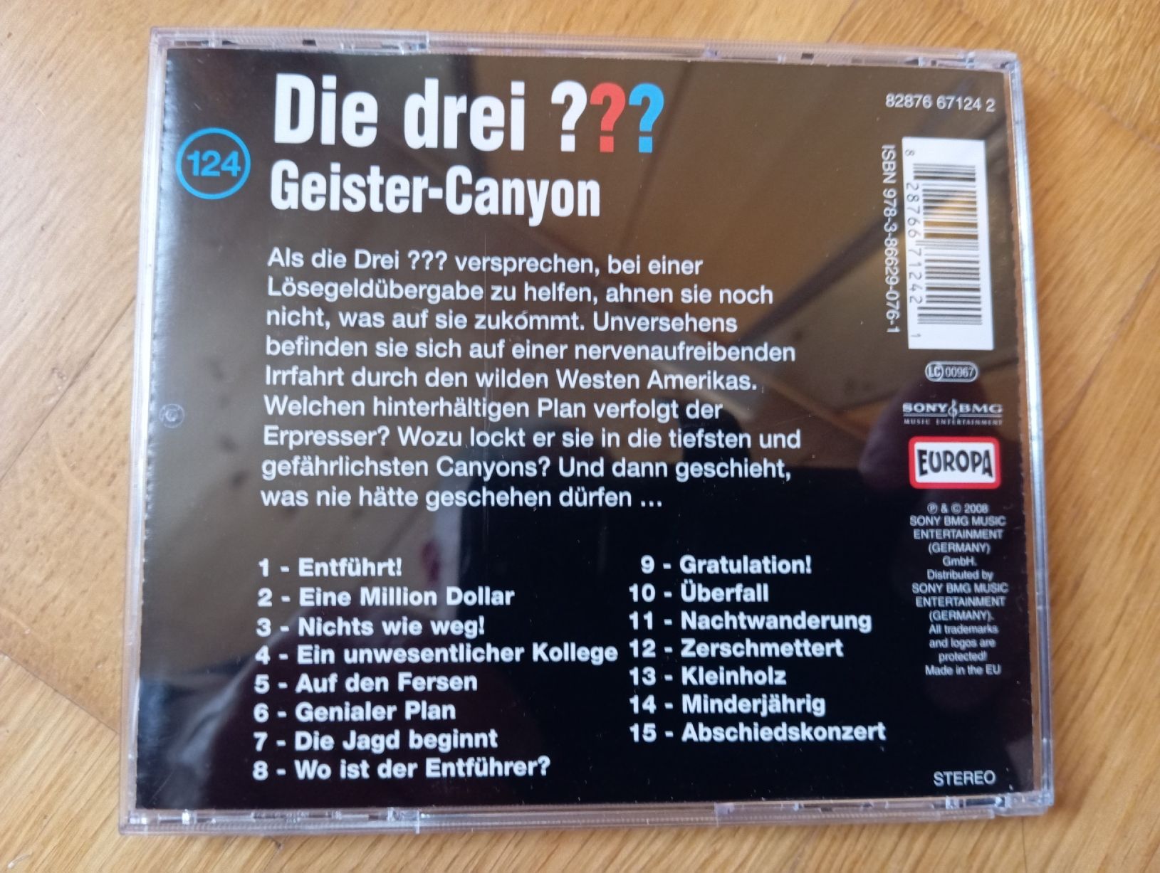 CD: Die drei ??? Geister-Canyon CD 124  – Usato da Montlingen venduto da Beanz 1