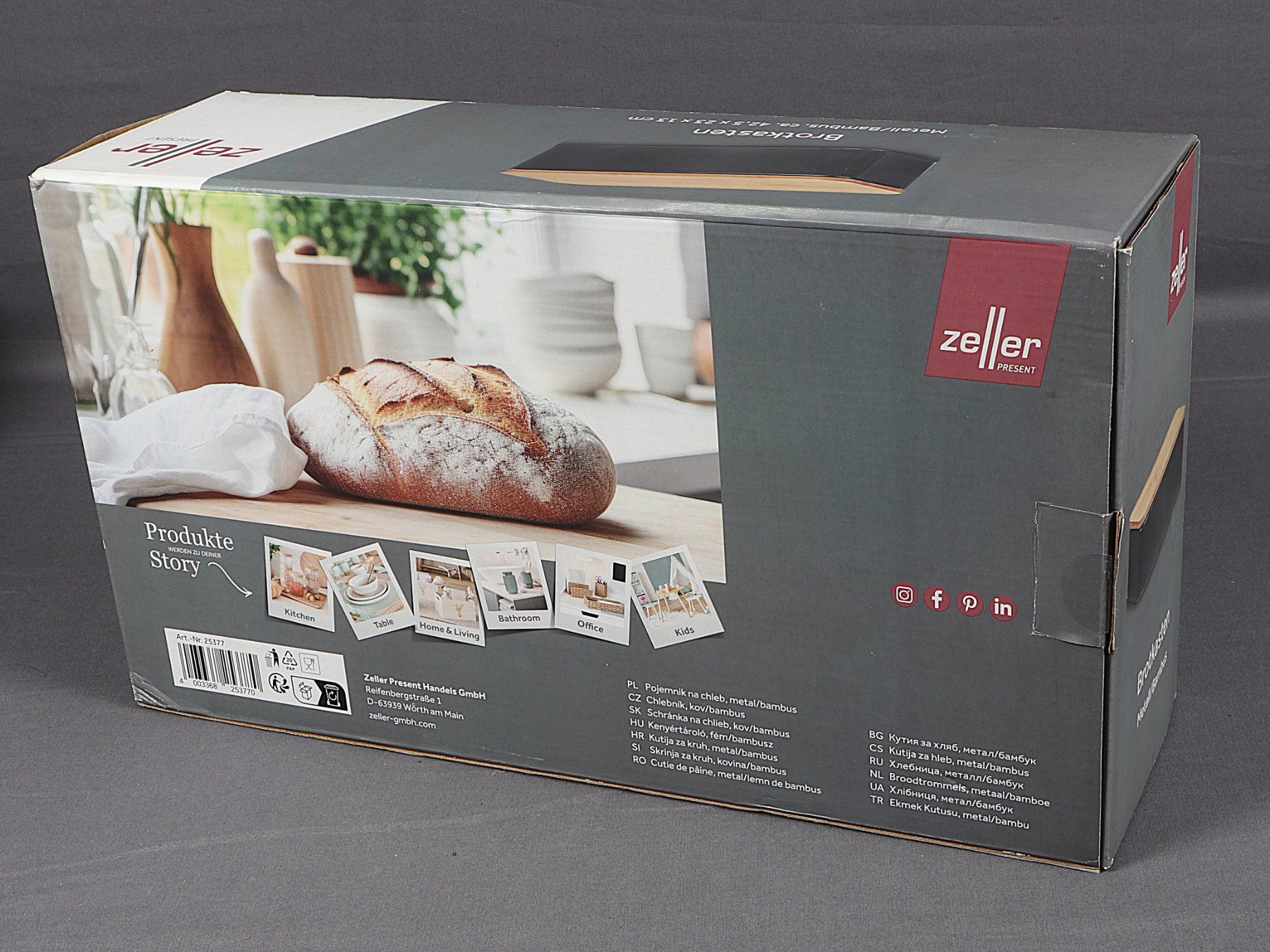 Contenitori & Simili: ZELLER Brotkasten Metall/Bambus – Nuovo (secondo la descrizione) da Steinen venduto da Restwert_Steinen 7