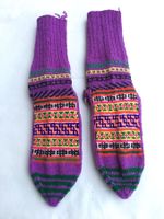 INDISCHE ETHNO SOCKEN - HANDGESTRICKT