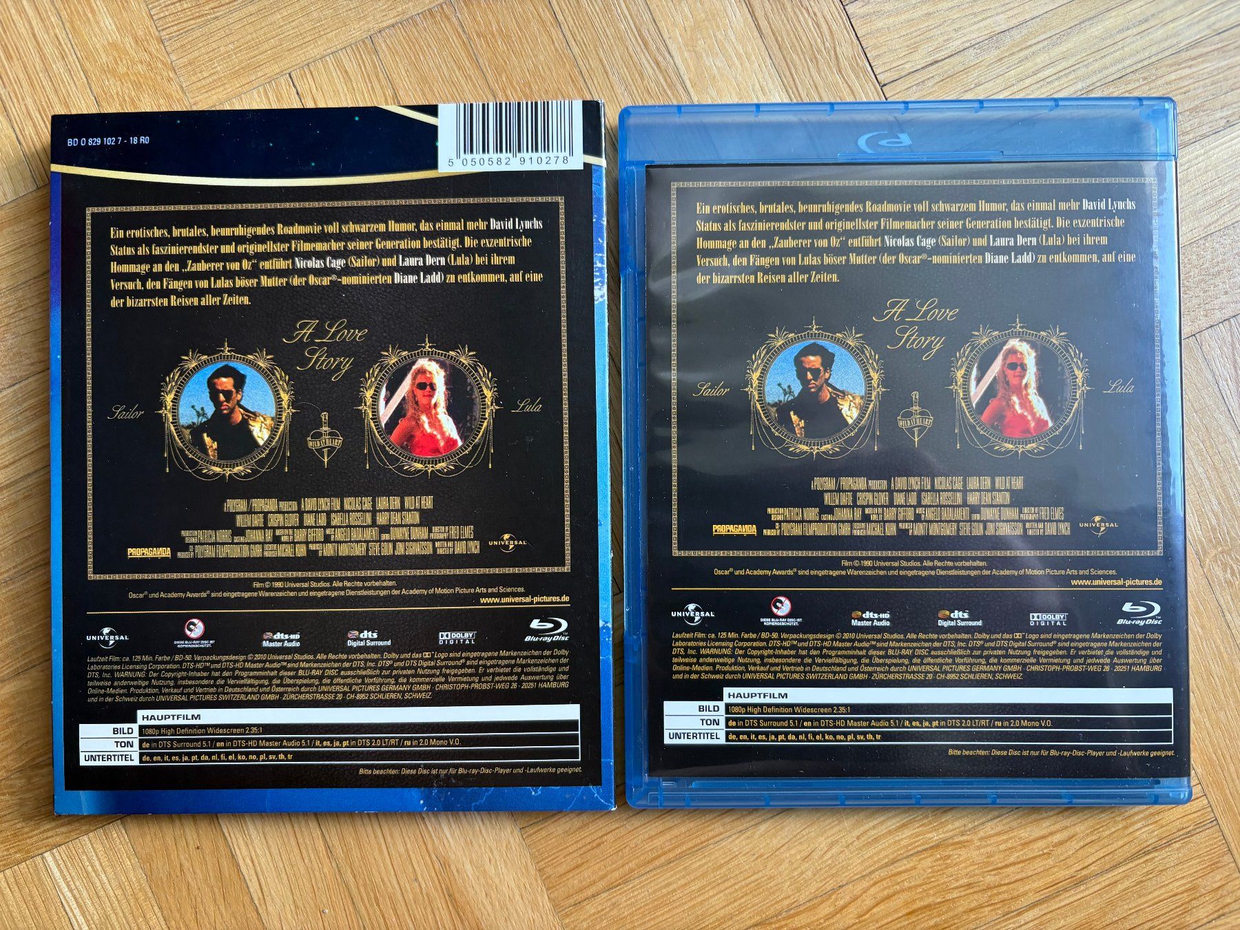 Tutti i DVDs: Wild at Heart - mit Slipcover - Blu-ray – Usato da Zürich venduto da Malcom 2