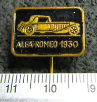ALFA ROMEO 1930 ZAGATO UR-ALT AUTO ANSTECKNADEL GEPRÄGT OLDI