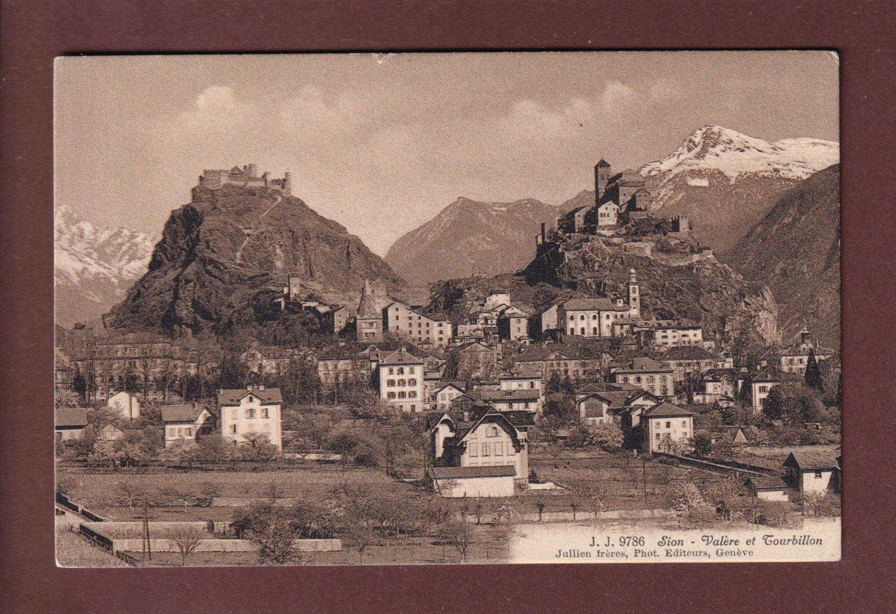 Cartoline postali: SION - Valère et Tourbillon – Usato da Pully venduto da nicecards