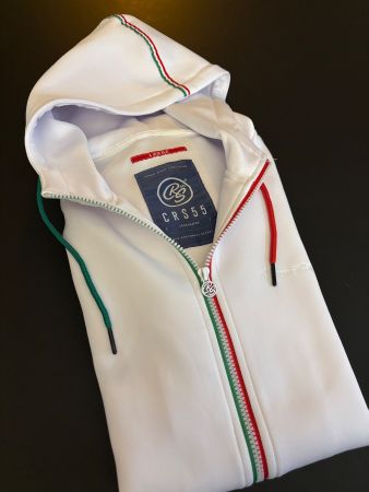 CRS55 Crosshatch Herren Zip-Hoodie (Grösse L)