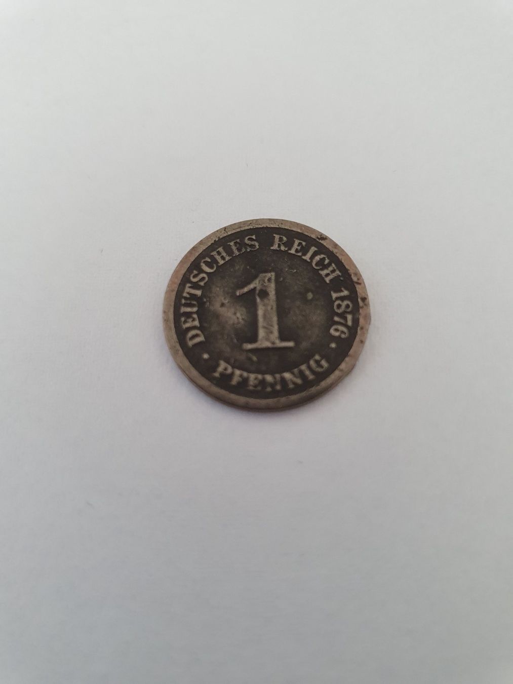 Alle Münzen: 1 Pfennig 1876 / Deutsches Kaiserreich – Gebraucht aus Glattfelden von sessa123