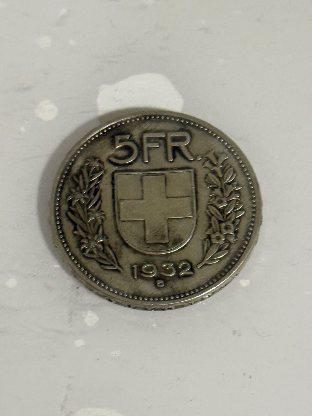 Alle Münzen: 5 Franken 1932  Silber – Gebraucht aus Wallisellen von SWISS_SILVER1 1