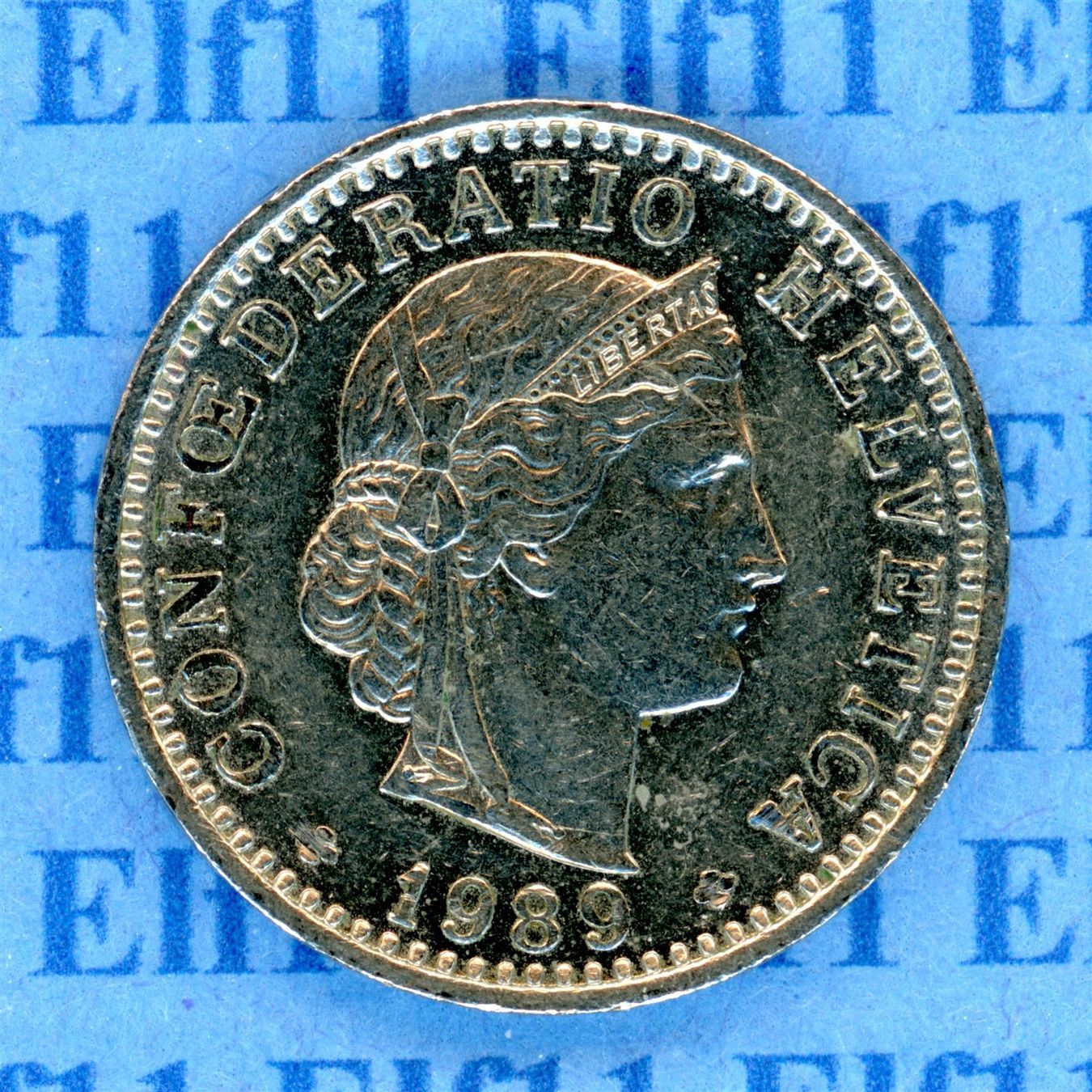 Tutti le monete: CHF___0.20 1989 -vz 20 Rappen – Usato da Widnau venduto da Elf11