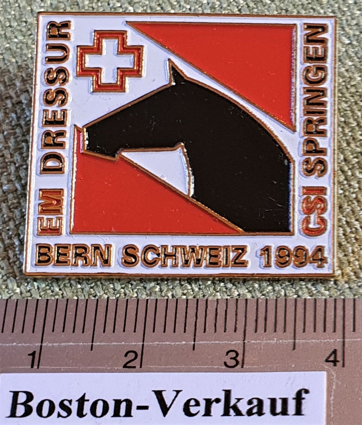 Placchette & Badge: C218 - Pin EM CSI Bern 94 Springreiten – Usato da Reinach BL venduto da Boston-Verkauf 3