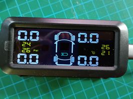 TPMS Reifendruckkontrollsystem Solar 2/4-Rad-Modi 0.01 Bar