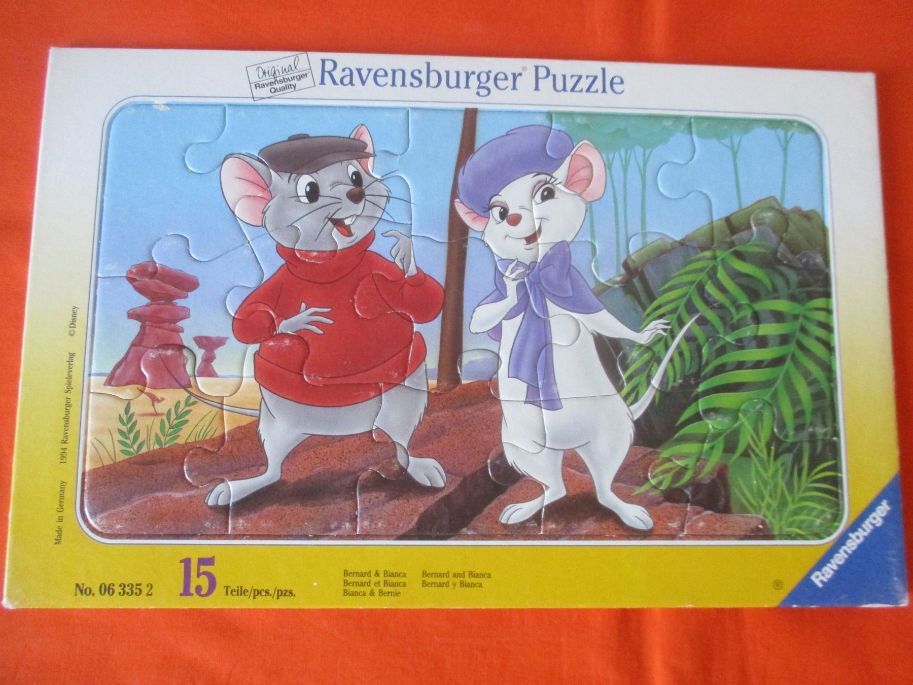 Ravensburger Puzzles: Ravensburger Puzzle, Bernard und Bianca, 15 Teile – Gebraucht aus Birsfelden von alles-muss-raus