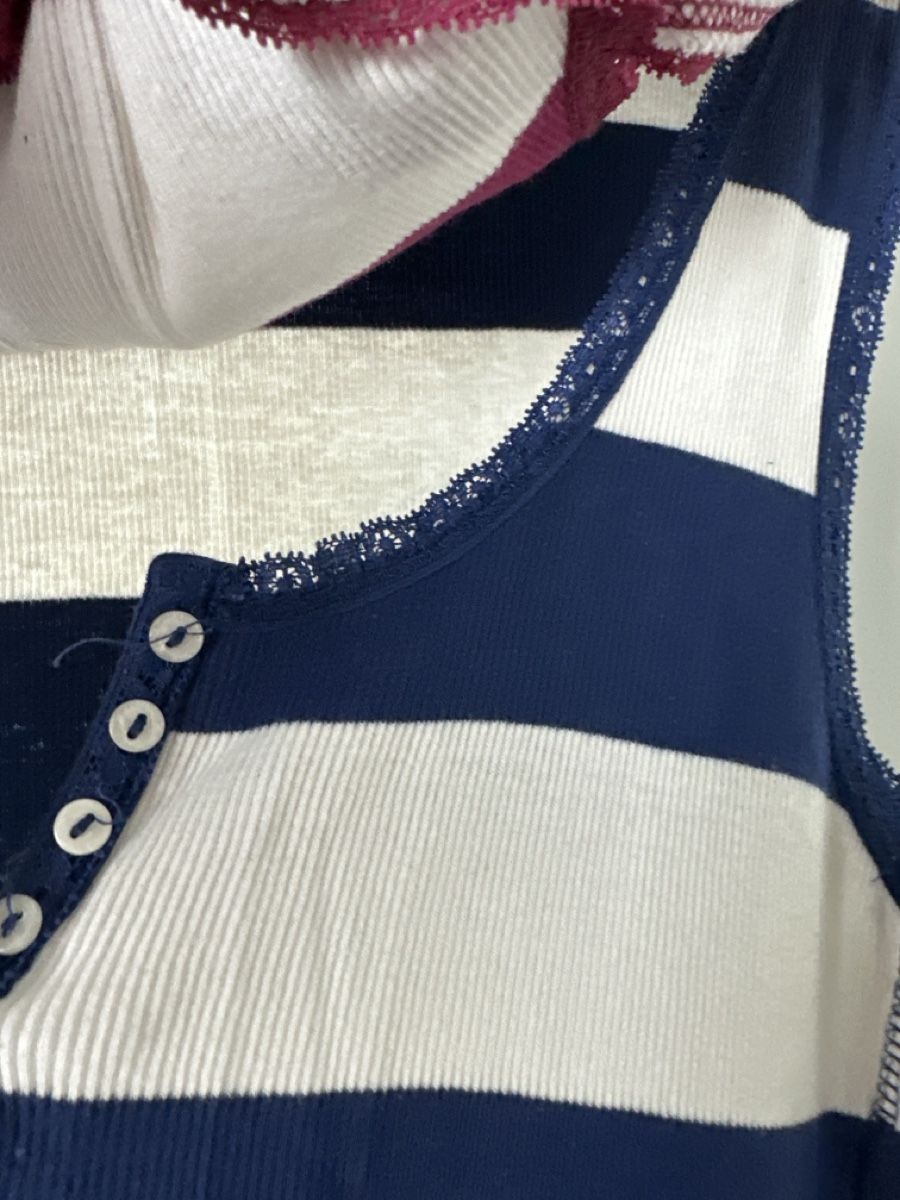 H&M Top: Zwei gestreifte Sommer Tops, Grösse L – Usato da Aarburg venduto da Tonija 4