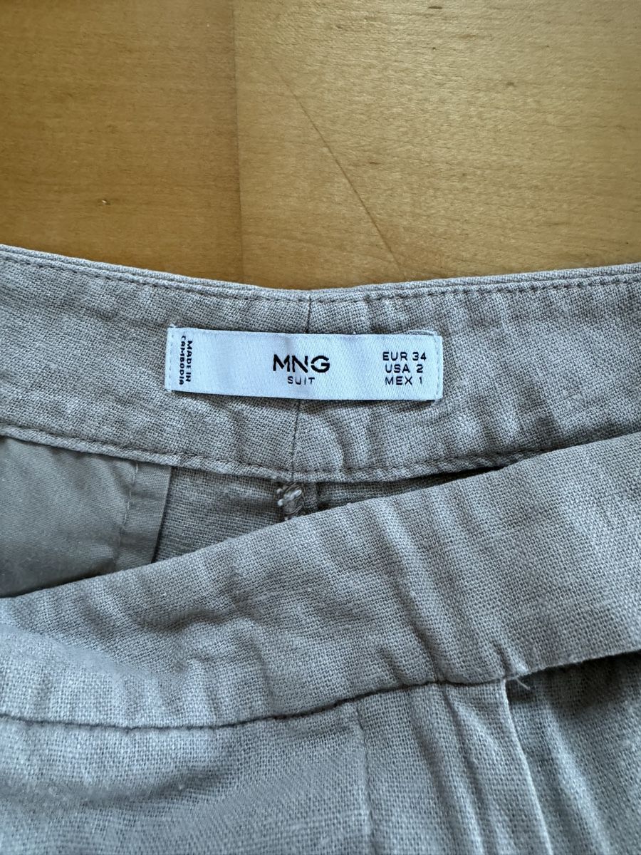 Mango Pantaloni: Mango Stoffhose beige – Usato da Maisprach venduto da jokoundklaas 3