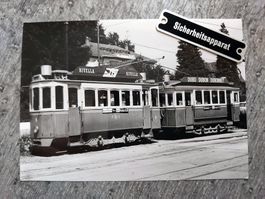 Tramway Fribourg - Tramwagen mit Anhänger, 1964 - Foto