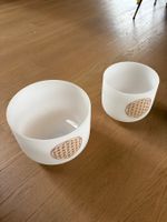 Vends set de 2 bols en cristal givré