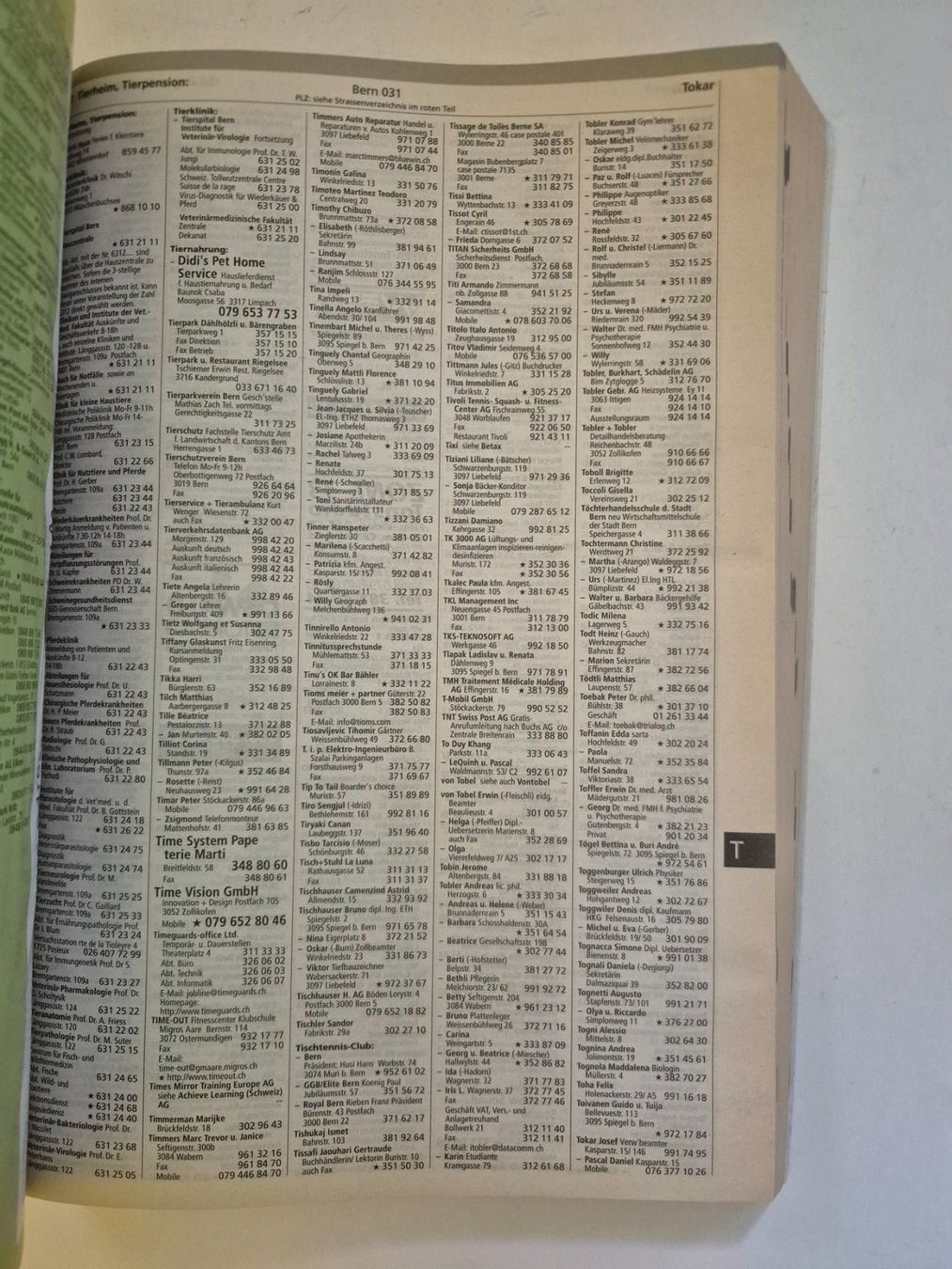 Libri: Bern Stadt und Region, Telefonbuch 2000 – Usato da Langendorf venduto da zvonu161 6
