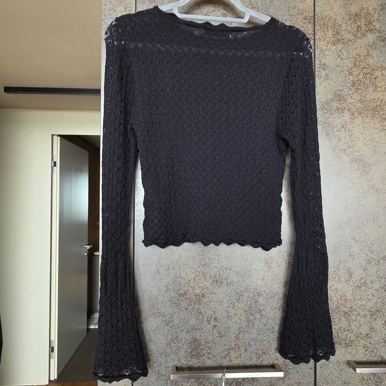Zara Pullover & Sweatshirts: 🐸 ZARA SPITZENPULLOVER TOP M SCHWARZ VISKOSE – Neu (gemäss Beschreibung) aus Môtier (Vully) von Frogs 4